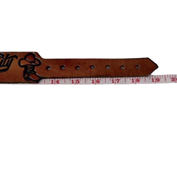 MUSIC CITY Nashville Engraved Leather Dog Collar Small 14-18” - Picture 4 of 4